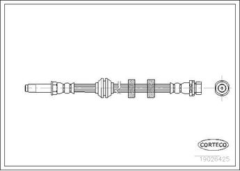 Fren Hortumu Ön Sağ veya Sol CORTECO 19026425  1071938 6960026 7067563 93BB2078AC 93BB2078AD 93BB2078AE