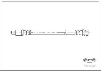 Fren Hortumu Ön Sağ veya Sol CORTECO 19018903  19018903 7701348799 7701365330 7701582523