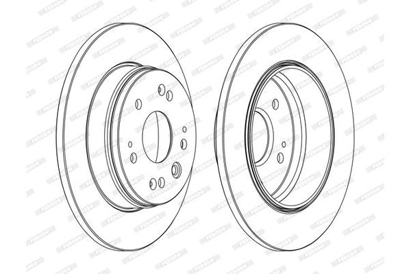 Fren Disk Ayna Arka Sağ ve Sol Honda Stream (RN1/3)(01.2001->)  FERODO DDF1540C