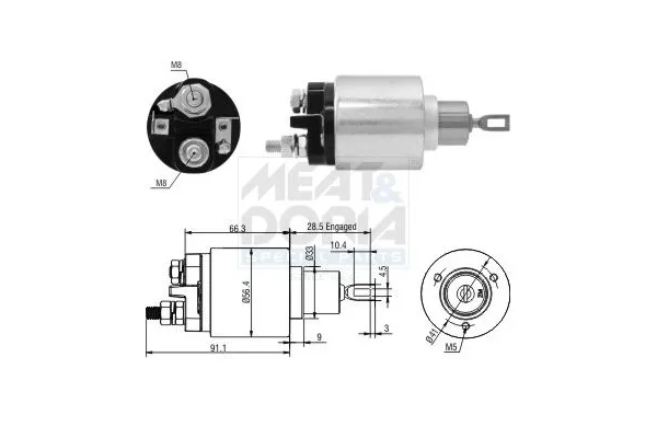 Marş Otomatiği  Audi A6 Sedan (C4)(06.1994->)  LUCAS ELEKTRIK SSL1011
