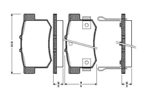 Fren Disk Balata Arka Honda Accord Coupe (CG2/4)(06.1998->)  BOSCH 0 986 TB2 179