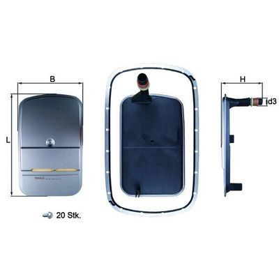 Şanzıman Yağ Filtresi  BMW Z3 Serisi Coupe (E36)(1998->)  MAHLE HX 159KIT