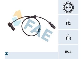 Abs Sensörü Arka Sağ FAE 78156  7700416065 77 00 416 065