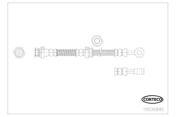 Fren Hortumu Arka Sağ MGA 51788