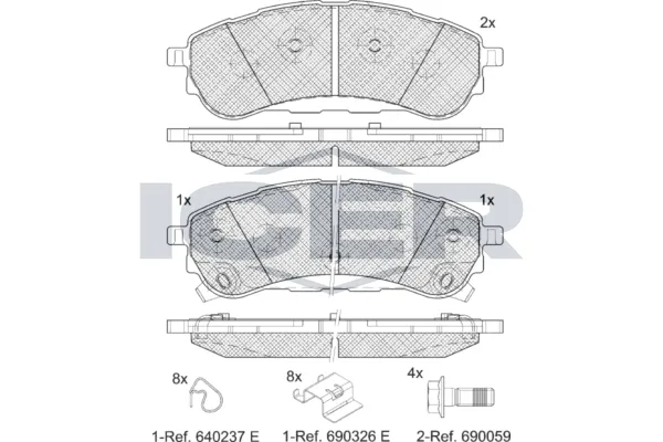 Fren Disk Balata Arka Ford Ranger (TKE)(2011->)  AYD 60365A