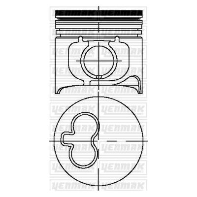 Piston (93.00MM-STD) (0.20MM KISA)  KING PISTON 18-3051880-20