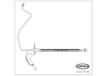 Fren Hortumu Arka Sol OPEL ORJINAL 13334947  13334947 13116133 5562249 562178
