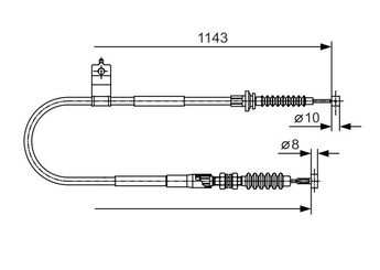 El Fren Teli Arka Sol BOSCH 1 987 482 056  1987482056 NC1044420A NC10-44-420A NC1044420B NC10-44-420B