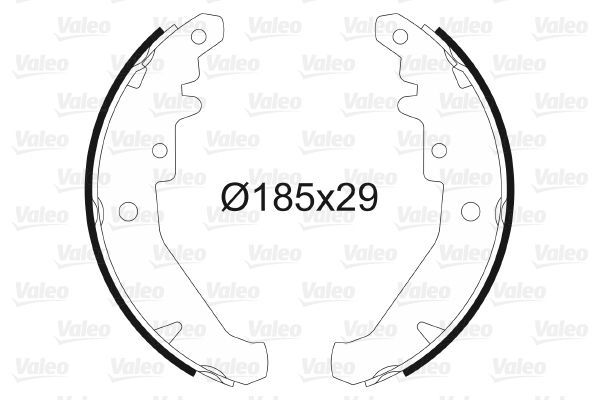 Fren Pabuçlu Balata Arka Fiat Palio (178)(06.1999->)  VALEO 562785