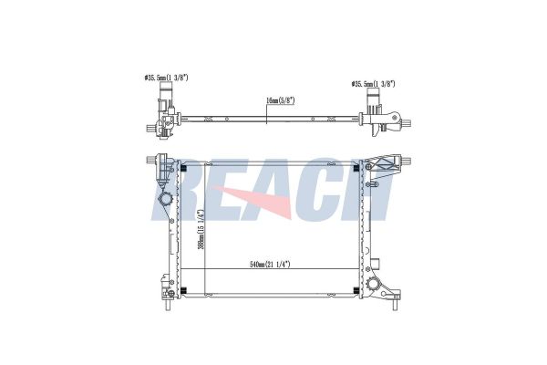 Su Radyatörü  FIAT ORJINAL 52052603