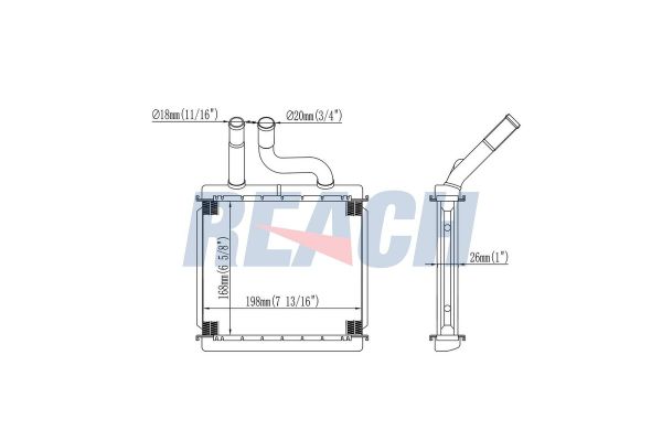 Kalorifer Radyatörü  Chevrolet Rezzo (2005->)  PSA ORJINAL 96331063