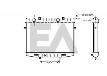 Su Radyatörü  NISSENS 63056  1302058 91147724 63056 8MK376771041 8MK 376 771-041