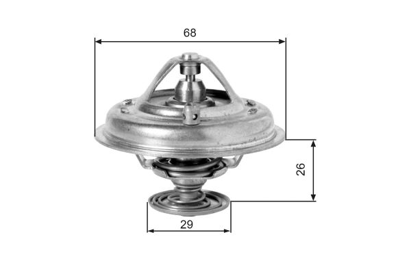 Termostat  Citroen XM Break (10.1989->)  GATES TH10078G1
