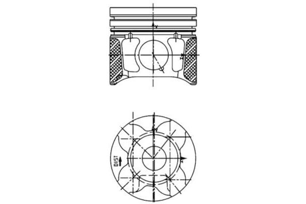 Piston (75.00MM-0.40)  Citroen C5 Break (10.2004->)  KONEKS 229430
