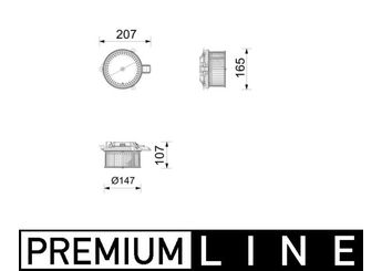 Kalorifer Motoru  MAHLE AB 436 000P  64115A16526