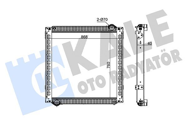 Su Radyatörü  Mitsubishi Pajero Sport (K90)(1999->)  KALE 255700