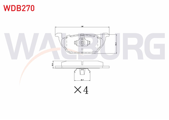 Fren Disk Balata Ön WALBURG WDB270  