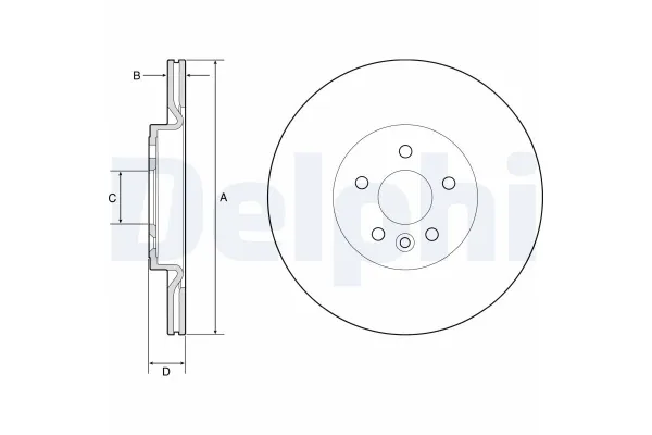 Fren Disk Ayna Arka Sağ ve Sol Land Rover Range Rover Velar (03.2017->)  DELPHI BG4786C