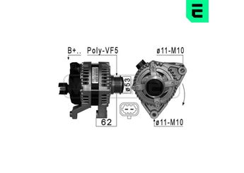 Alternatör  DENSO DAN1334  1202374 13588666 13520810 13585666B P1202374 1202473 13585666 95519908 95527248