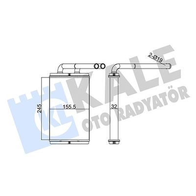 Kalorifer Radyatörü  Opel Antara (2006->)  PSA ORJINAL 96629611
