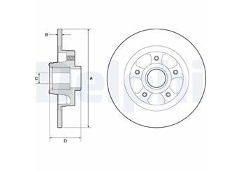 Fren Disk Ayna Arka Sağ ve Sol DELPHI BG9132RS  402029646R 4320000 432000007R 432020984R 432024048R 8660003523