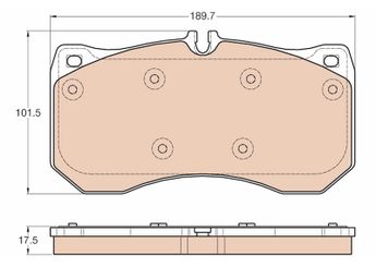 Fren Disk Balata Ön FTE 9001809  4H0698151C 4H0698151P 8W0698151AP 8W0698151BF