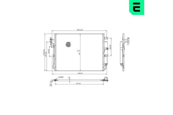 Klima Radyatörü  Land Rover Range Rover Sport (01.2005->)  ERA 667414
