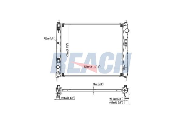 Su Radyatörü  Nissan Juke (F15E)(06.2010->)  VEKA 16-3543B