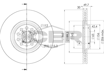 Fren Disk Ayna Ön Sağ ve Sol BRAXIS AE1230  1K0615301AD 1K0 615 301 AD 3C0615301D 3C0 615 301 D 5Q0615301G 5Q0 615 301 G 3C0615301C 3C0 615 301 C 5Q0615301C 5Q0 615 301 C