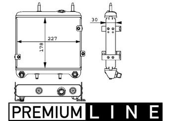 Motor Yağ Soğutucu  MAHLE CLC 28 000P  A140501160 1405011601 A1405011601 A 140 501 16 01