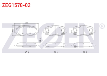 Fren Disk Balata Arka ZEGEN ZEG1578-02  