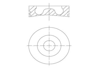 Piston (89.91MM-0.50) (0.20MM KISA)  MAHLE 015 80 12  3C1Q6K100BAD