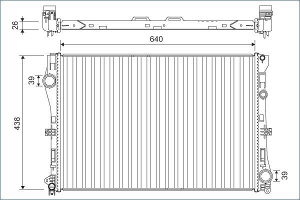 Su Radyatörü  Mercedes E -Serisi Coupe (BM 238)(12.2016->)  VALEO 701142