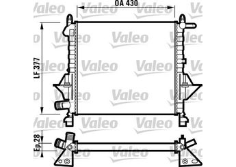 Su Radyatörü  VALEO 732051  16400 7701045212 7701352580 7701499800