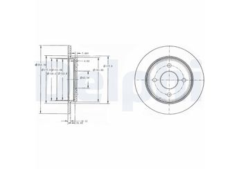 Fren Disk Ayna Arka Sağ ve Sol DELPHI BG3054C  5023483 1780880 1073756 1197572 1323621 1373781 1456666 1473006 1507058 1514237 1630149 1637969 1659810 1756882 4083484 5022483 5022666 5030658 7204066 85GB2A315BA 95GB2A315B1C 95GB2A315FA 95GB2A315FB 95GJ2A315EC 95GJ-2A315EC 95GX2A315EA 95GX2A315EB 95GX2A315FB C1BC2A315AA V85BX2A315AB
