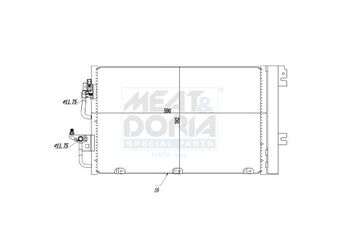 Klima Radyatörü  ORİS COP096016  13129192 52400555 93178958 1850096 01850096