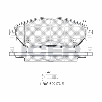 Fren Disk Balata Ön RENAULT ORJINAL 410601073R