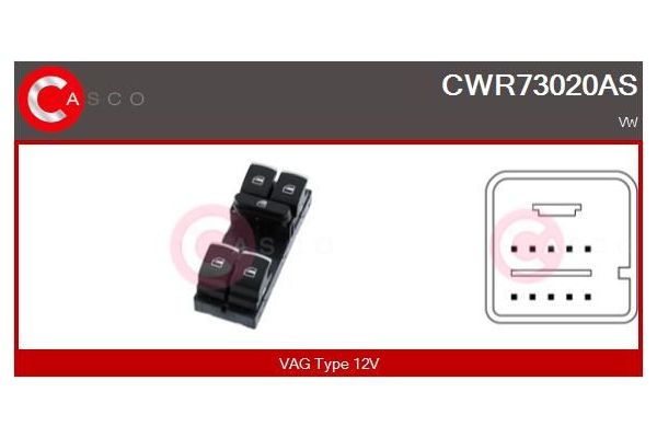 Cam Açma Düğmesi Ön Sol MAHER 15874