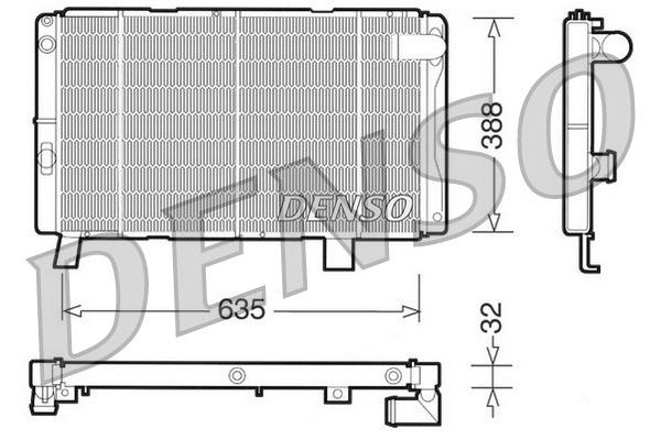 Su Radyatörü  DENSO DRM21075