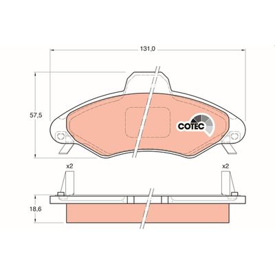 Fren Disk Balata Ön TRW GDB1349