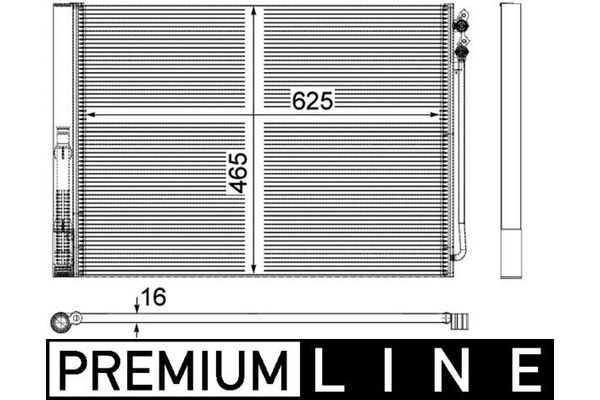 Klima Radyatörü  BMW M5 Serisi (F10)(2011->)  MAHLE AC 567 000P