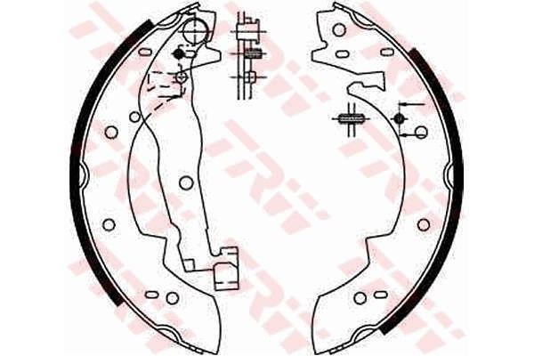 Fren Pabuçlu Balata Arka Peugeot 305 (11.1977->)  PBS 4083
