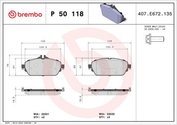 Fren Disk Balata Ön BREMBO P 50 118  P50118 P 50 118 4208700 0004208700 84203620 0084203620 A0004208700 A0084203620