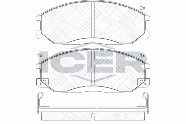 Fren Disk Balata Ön Hyundai Santa Fe (SM)(2001->)  MAGNETI MARELLI 323700016900
