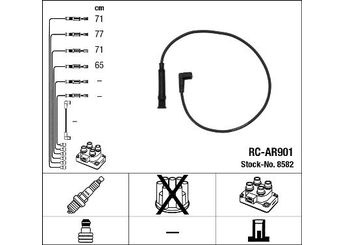 Buji Kablosu  NGK 8582  