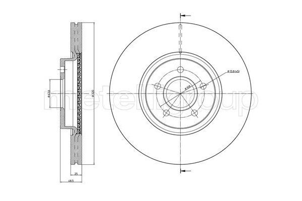 Fren Disk Ayna Ön Sağ ve Sol CIFAM 800-892C