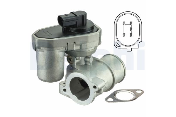 Egr Valfi  Ford Mondeo 4/5 Kapı (GE)(2000->)  DELPHI EG10410-12B1