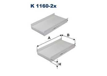 Polen Filtresi  FILTRON K 1160-2x  64319171858 64316913505 64 31 6 913 505 64316935822 64 31 6 935 822 64319174370 64 31 9 174 370