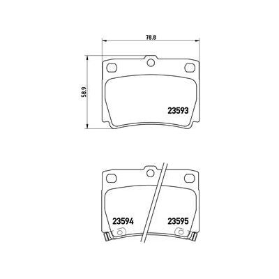 Fren Disk Balata Arka BREMBO P 54 026