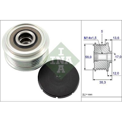 Alternatör Kasnağı  Toyota RAV4 (A2)(2000->)  INA 535 0184 10